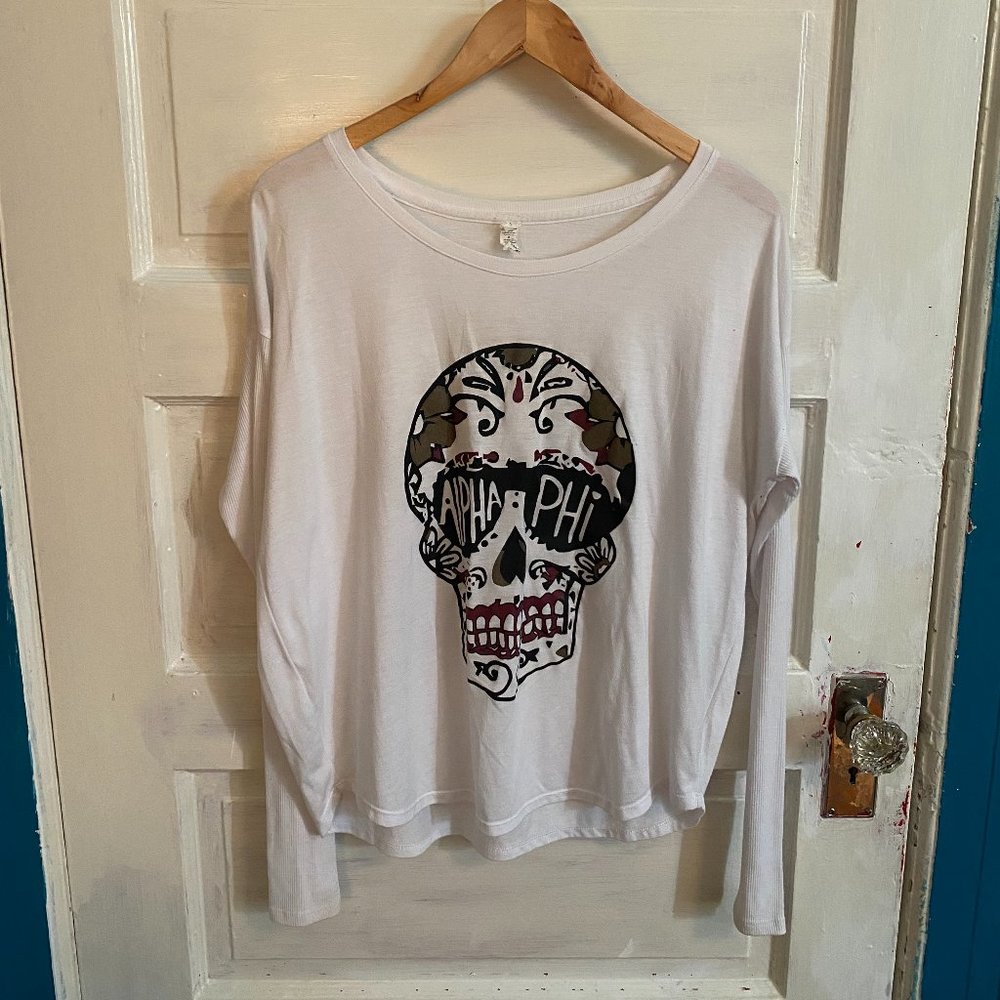 Alpha Phi Skull Top